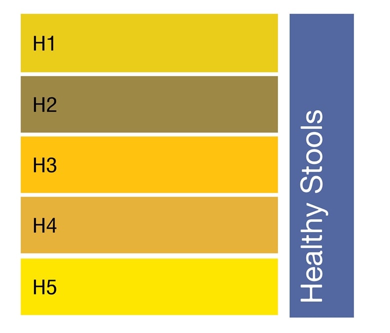 Figure 1: Yellow Alert stool chart healthy stools